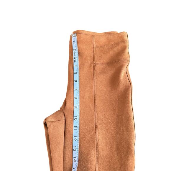 Spanx Brown Casual Pull On Stretch Slimming Faux Suede Leggings Size Medium - Picture 13 of 15